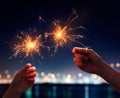 Sparklers Royalty Free Stock Photo