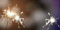 Sparklers - New Year / New Year`s Eve / celebration