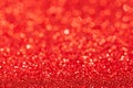 Sparkles Of Red Glitter Abstract Background. Copy Space
