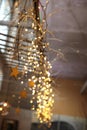 Sparkling abstract background with stars and bokeh effect Royalty Free Stock Photo