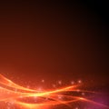 Sparkling abstract swoosh wave light background Royalty Free Stock Photo