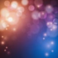 Sparkling background with bokeh and sparkles. Holiday glowing silver lights with sparkles. Festive defocused lights Royalty Free Stock Photo