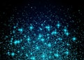 Sparkling background luminous blue Stars Explosion