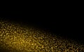 Sparkling background luminous gold Stars Star dust sparks in explosion on black background. Glitter particles effect