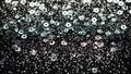 Sparkling Black Glitter and Sequins Abstract Background Royalty Free Stock Photo