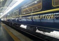 Sparkling blue and gold of SRT Prestige at Hualumphong Main Railway Station Thailand