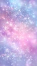 Sparkling blurry abstract background in pastel tomes with stars Royalty Free Stock Photo