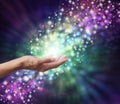 Magical Energy Healing Hands Concept