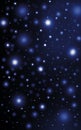 Sparkling bright stars night sky Royalty Free Stock Photo