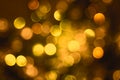 Sparkling Bronze Lights Background, Party Or Christmas Texture Royalty Free Stock Photo