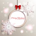 Sparkling Christmas Star Snowflake Royalty Free Stock Photo