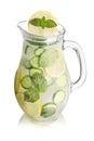 Sparkling cucumber lemonade