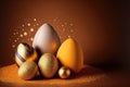 Sparkling Easter Egg Delight. Generative AI