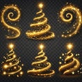 Sparkling Festive Spirals