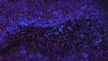Sparkling fluid flow bokeh light purple gel ink