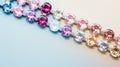 Sparkling gemstone necklaces for special occasions Royalty Free Stock Photo
