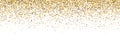 Sparkling gold dust glitter texture overlay background Royalty Free Stock Photo