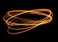 Sparkling gold glitter glow flare, spiral effect Royalty Free Stock Photo