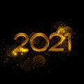 2021 New year festive luxury background. Royalty Free Stock Photo