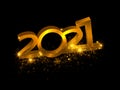 2021 New year festive luxury background. Royalty Free Stock Photo