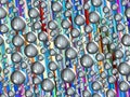 Sparkling grey bubbles and colorful background Royalty Free Stock Photo