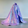 Sparkling iridescent cape or cloak