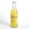 Sparkling lemonade bottle isolated on white background Royalty Free Stock Photo