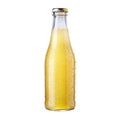 Sparkling lemonade bottle isolated on white background Royalty Free Stock Photo