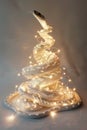 Sparkling Lights Entwined with Serpentine Elegance Royalty Free Stock Photo