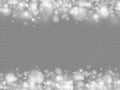 Sparkling magic dust particles bokeh light effect. Royalty Free Stock Photo