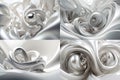 Sparkling Neutrals: Glittering Beige & Light Gray Background