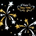 Sparkling New Year`s Eve background Royalty Free Stock Photo