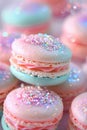 Sparkling Pastel Macarons in Soft Focus