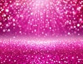Sparkling Pink Glitter Background with Abstract Bokeh Effect for Creative Designs