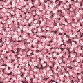 Sparkling pink sequins. Glamour wedding vector seamless background Royalty Free Stock Photo