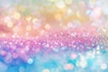 Sparkling rainbow-colored sparkles shimmering