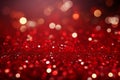 Festive red bokeh background with glittering lights and bokeh, perfect for Christmas and New Year Royalty Free Stock Photo