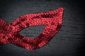 Sparkling red mask Royalty Free Stock Photo
