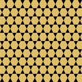 Sparkling shiny geometric seamless pattern with expensive decoration in gold and black Royalty Free Stock Photo