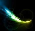 Sparkling stars dust comet tail Royalty Free Stock Photo
