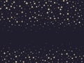Sparkling stars pattern. Falling confetti stars flat vector background illustration. Shining, sparkling stars backdrop