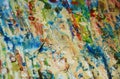 Sparkling strong wax muddy structure background, sparkling muddy waxy paint, contrast shapes background in pastel hues