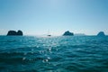 Sparkling sunlight on oceanic waves. water of tropical sea bokeh. Blur tropical sea water bokeh. Abstract sea water bokeh