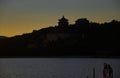 Sparkling sunset glow of the Summer Palace