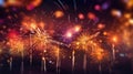 Sparkling Symphony: A Majestic Fireworks Bokeh