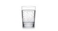 Sparkling water in clear glass drink refreshment thirst Royalty Free Stock Photo