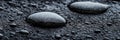 Sparkling Water Droplets A Macro Photograph of Water Beads on a Textured, Black Surface Royalty Free Stock Photo