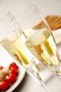 Sparkling wine with appetiser