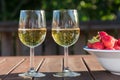 Sparkling wine and strawberries Royalty Free Stock Photo