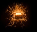 Sparkly American football Royalty Free Stock Photo